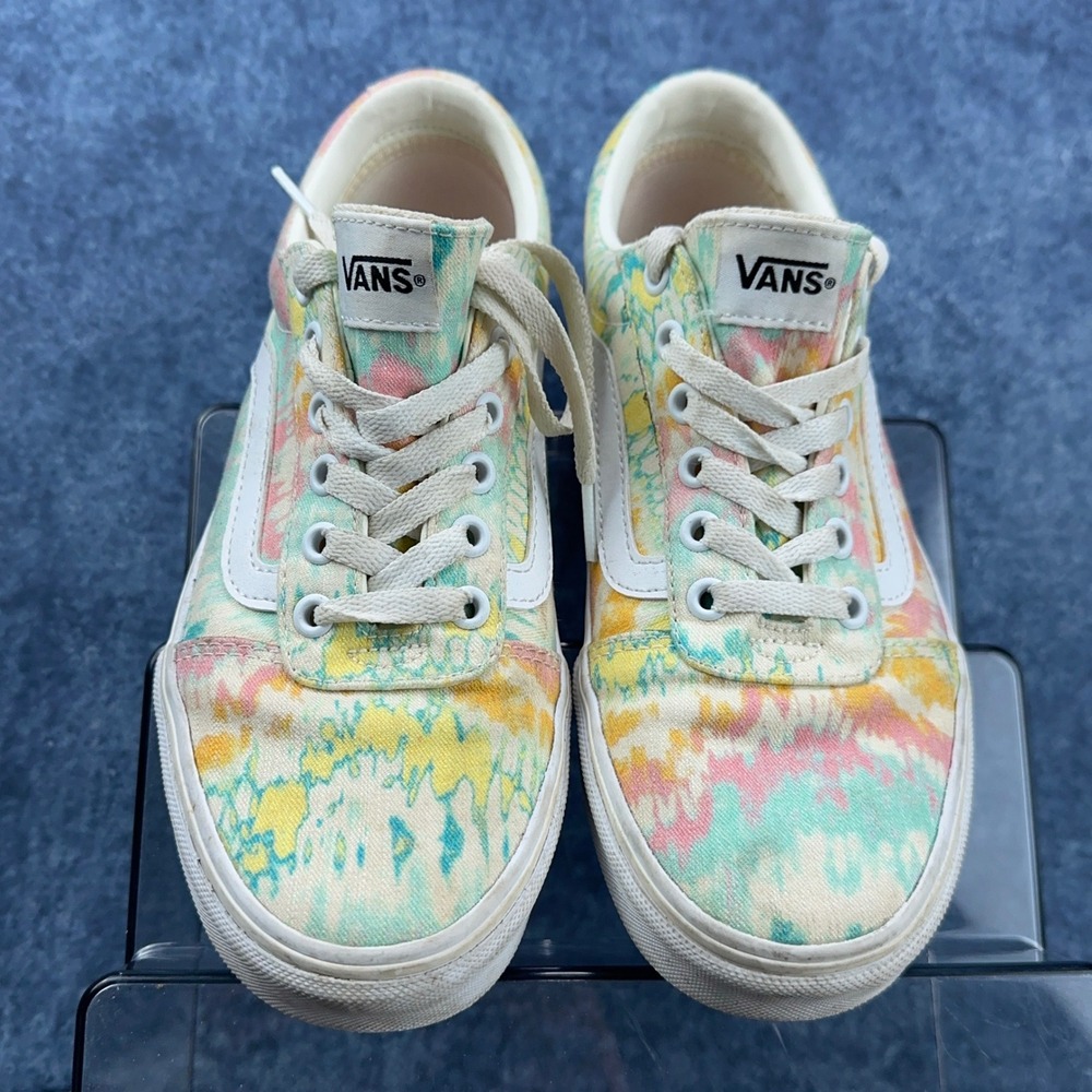 Vans‎ Old Skool Tie Dye Pastel Multi Color Canvas Skate Shoes Women 8.0 500714